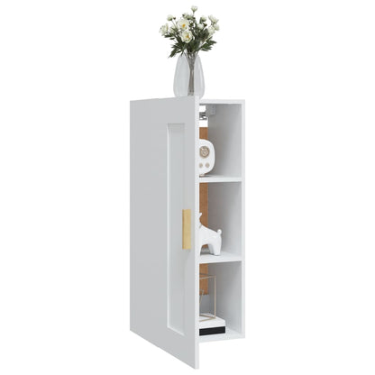 vidaXL Wandschrank Weiß 35x34x90 cm Holzwerkstoff