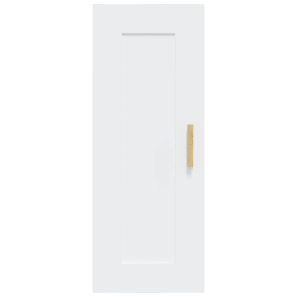 vidaXL Wandschrank Weiß 35x34x90 cm Holzwerkstoff