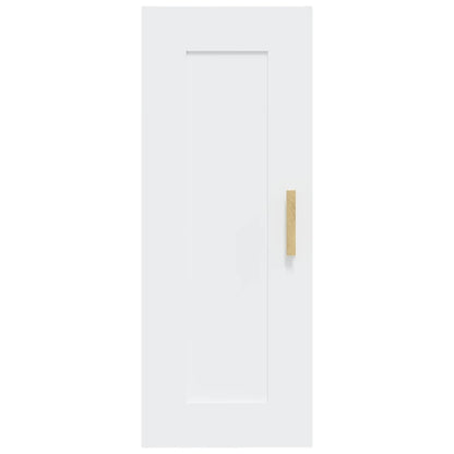 vidaXL Wandschrank Weiß 35x34x90 cm Holzwerkstoff