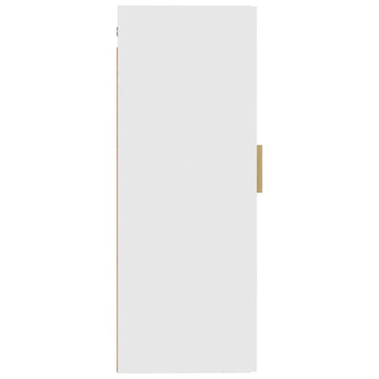 vidaXL Wandschrank Weiß 35x34x90 cm Holzwerkstoff