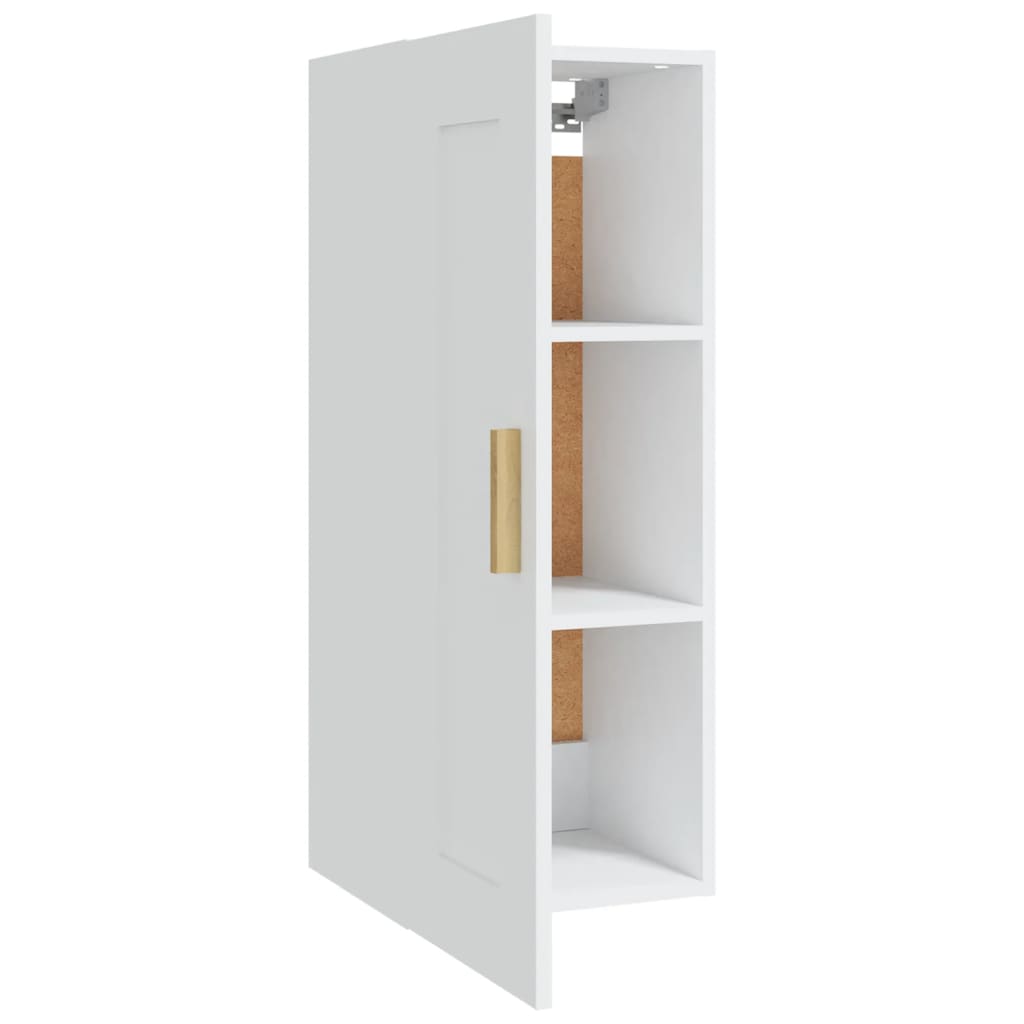 vidaXL Wandschrank Weiß 35x34x90 cm Holzwerkstoff