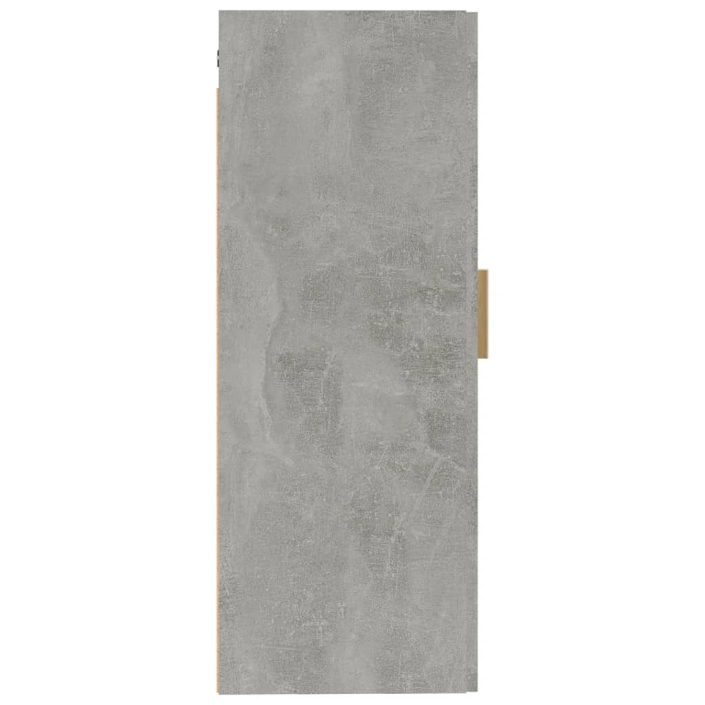 vidaXL Wandschrank Betongrau 35x34x90 cm Holzwerkstoff