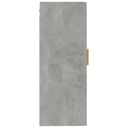 vidaXL Wandschrank Betongrau 35x34x90 cm Holzwerkstoff