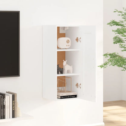 vidaXL Armoire murale blanc 35x34x90 cm Aggloméré