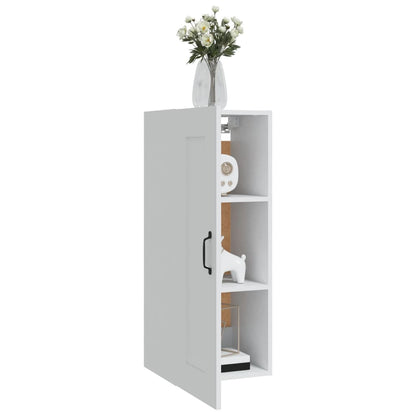 vidaXL Armoire murale blanc 35x34x90 cm Aggloméré