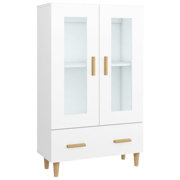 vidaXL Buffet haut blanc 70x31x115 cm en bois d'ingénierie