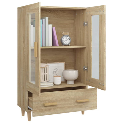vidaXL Highboard Chêne Sonoma 70x31x115 cm Bois d'ingénierie