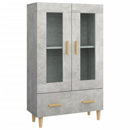 vidaXL Highboard gris béton 70x31x115 cm bois d'ingénierie