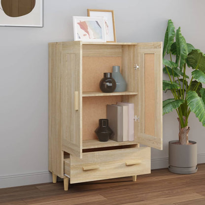 vidaXL Highboard Chêne Sonoma 70x31x115 cm Bois d'ingénierie