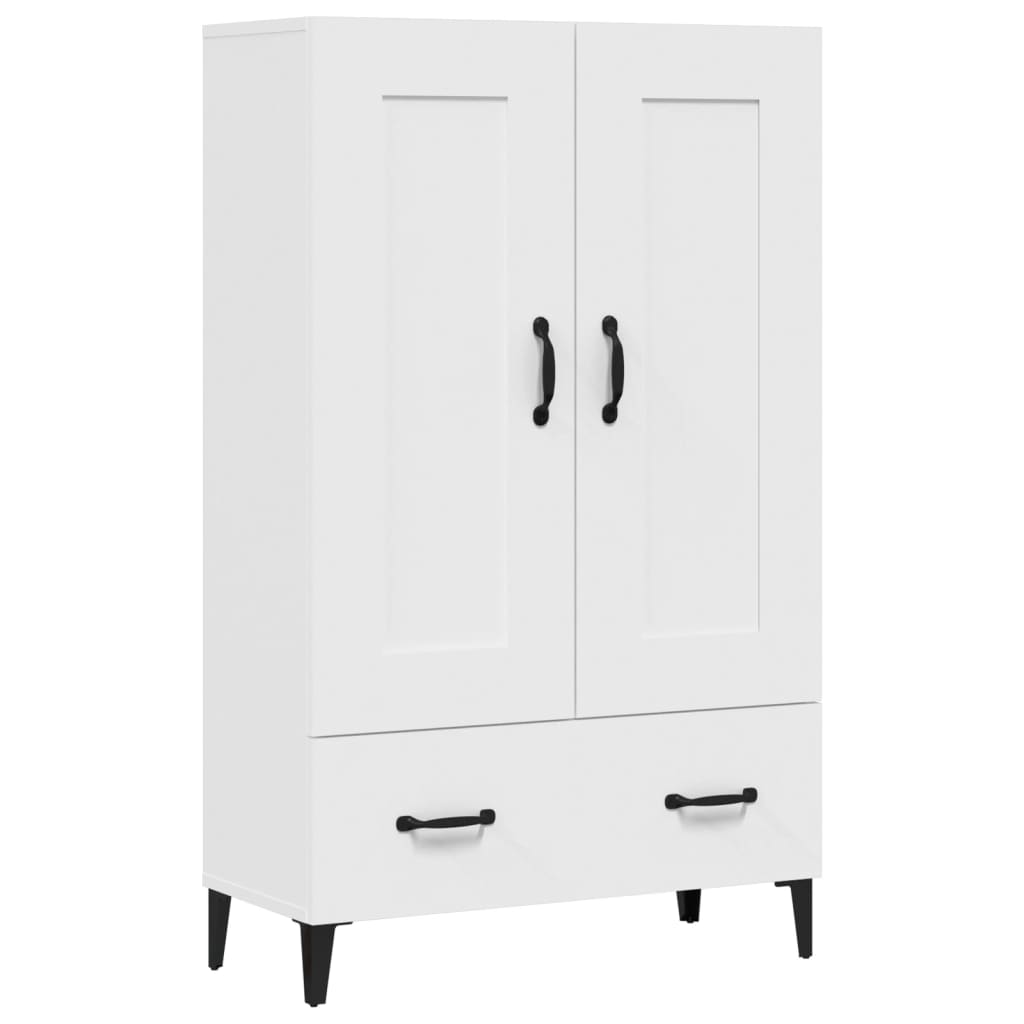 vidaXL Buffet haut blanc 70x31x115 cm en bois d'ingénierie