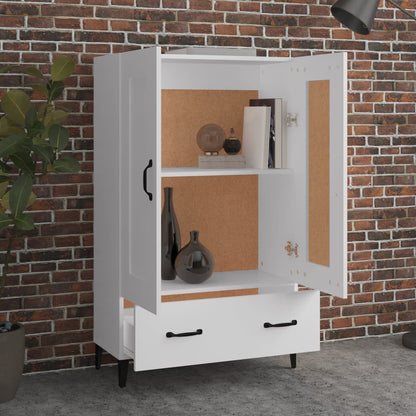 vidaXL Buffet haut blanc 70x31x115 cm en bois d'ingénierie