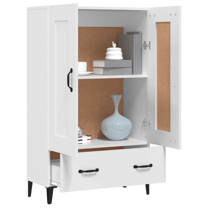 vidaXL Buffet haut blanc 70x31x115 cm en bois d'ingénierie