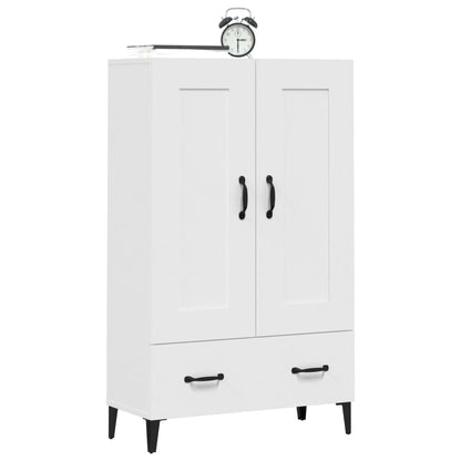 vidaXL Buffet haut blanc 70x31x115 cm en bois d'ingénierie