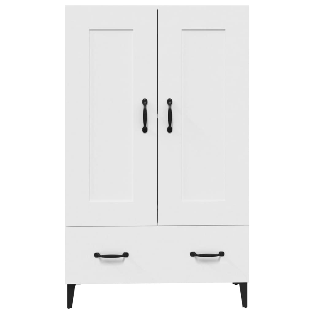 vidaXL Buffet haut blanc 70x31x115 cm en bois d'ingénierie