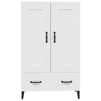 vidaXL Buffet haut blanc 70x31x115 cm en bois d'ingénierie