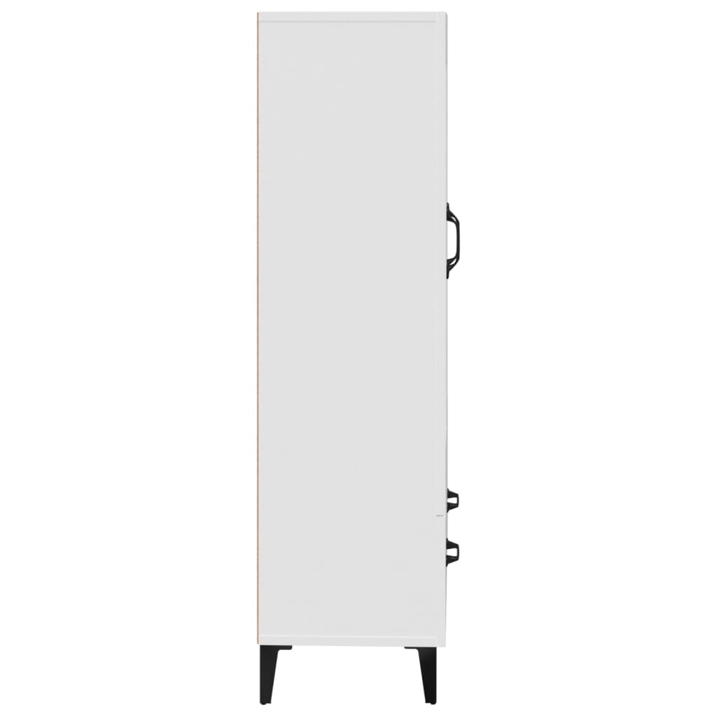 vidaXL Buffet haut blanc 70x31x115 cm en bois d'ingénierie
