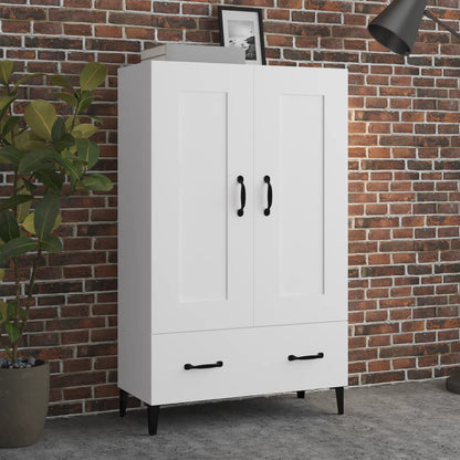 vidaXL Buffet haut blanc 70x31x115 cm en bois d'ingénierie