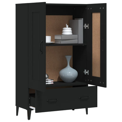 vidaXL Highboard Schwarz 70x31x115 cm Holzwerkstoff