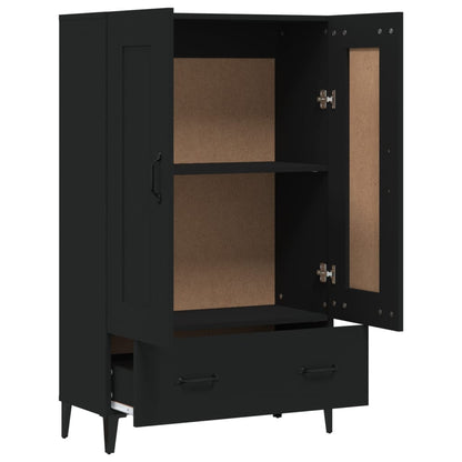 vidaXL Highboard Schwarz 70x31x115 cm Holzwerkstoff