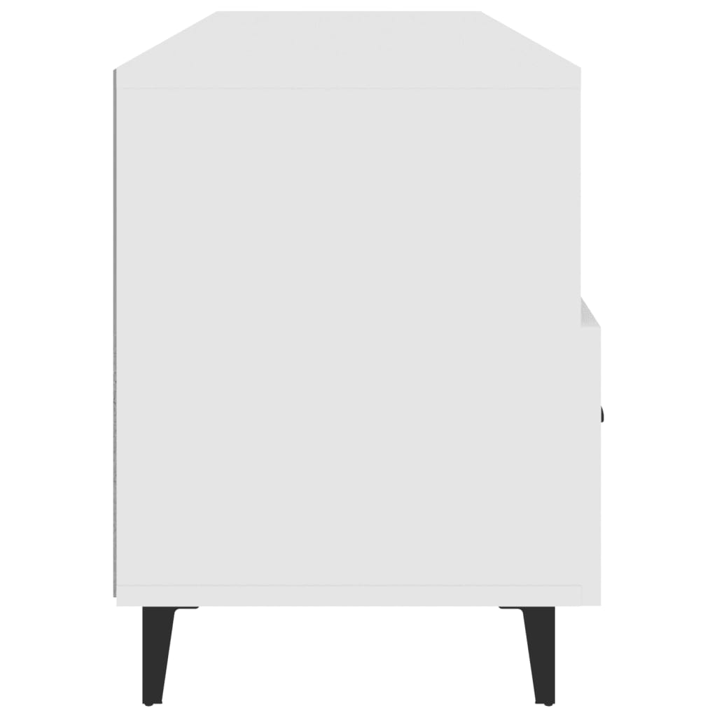 vidaXL Meuble TV blanc 102x35x50 cm en bois d'ingénierie