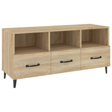vidaXL Meuble TV chêne Sonoma 102x35x50 cm Aggloméré
