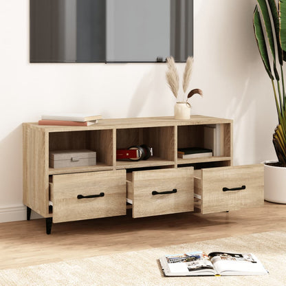 vidaXL Meuble TV chêne Sonoma 102x35x50 cm Aggloméré