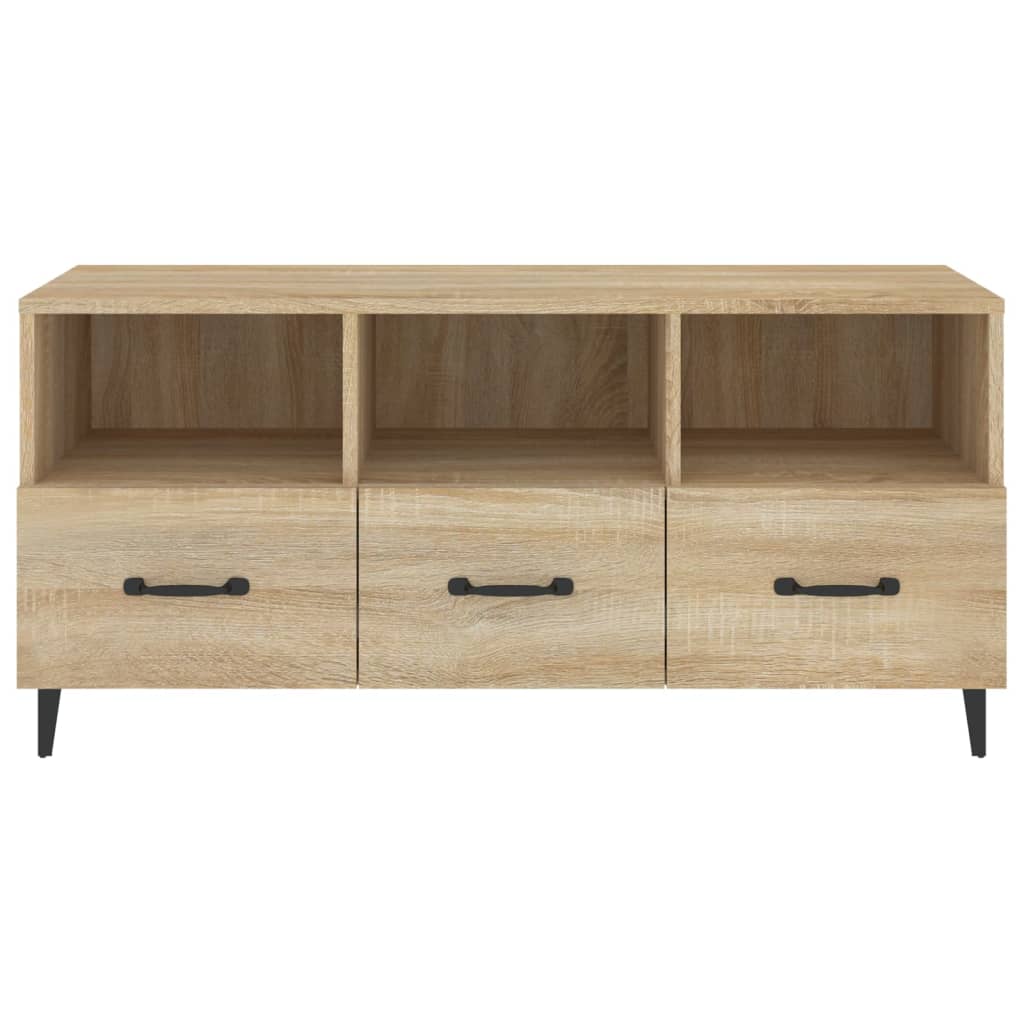 vidaXL Meuble TV chêne Sonoma 102x35x50 cm Aggloméré