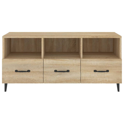 vidaXL Meuble TV chêne Sonoma 102x35x50 cm Aggloméré