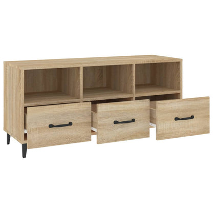 vidaXL Meuble TV chêne Sonoma 102x35x50 cm Aggloméré
