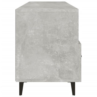 vidaXL Meuble TV gris béton 102x35x50 cm Aggloméré