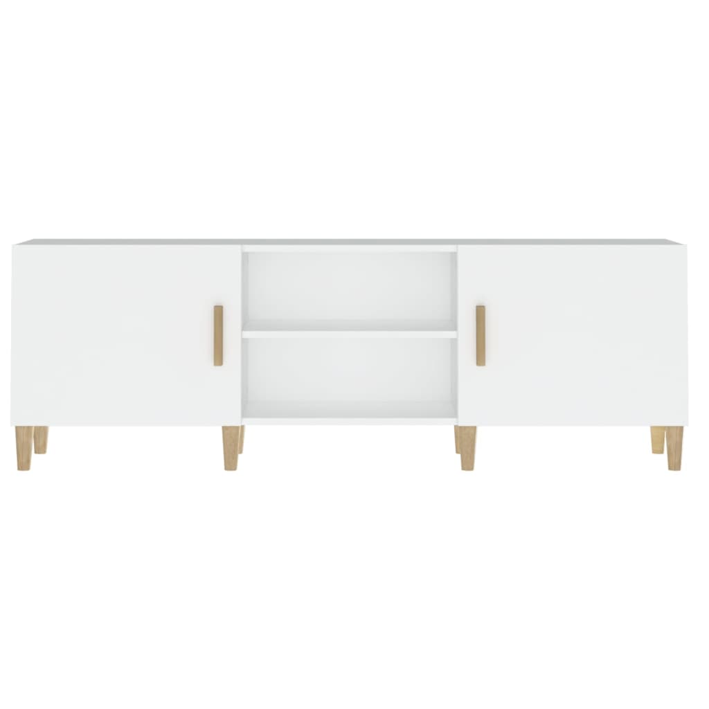 vidaXL Meuble TV Blanc 150x30x50 cm Bois d'ingénierie