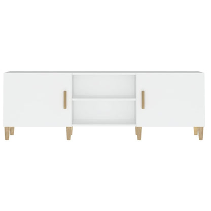 vidaXL Meuble TV Blanc 150x30x50 cm Bois d'ingénierie