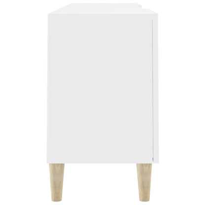 vidaXL Meuble TV Blanc 150x30x50 cm Bois d'ingénierie