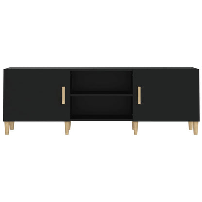 vidaXL TV-Schrank Schwarz 150x30x50 cm Holzwerkstoff