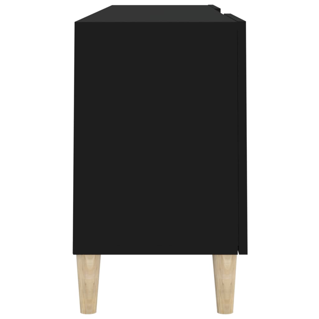 vidaXL TV-Schrank Schwarz 150x30x50 cm Holzwerkstoff