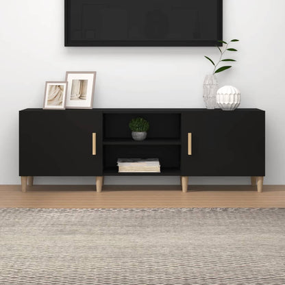 vidaXL TV-Schrank Schwarz 150x30x50 cm Holzwerkstoff