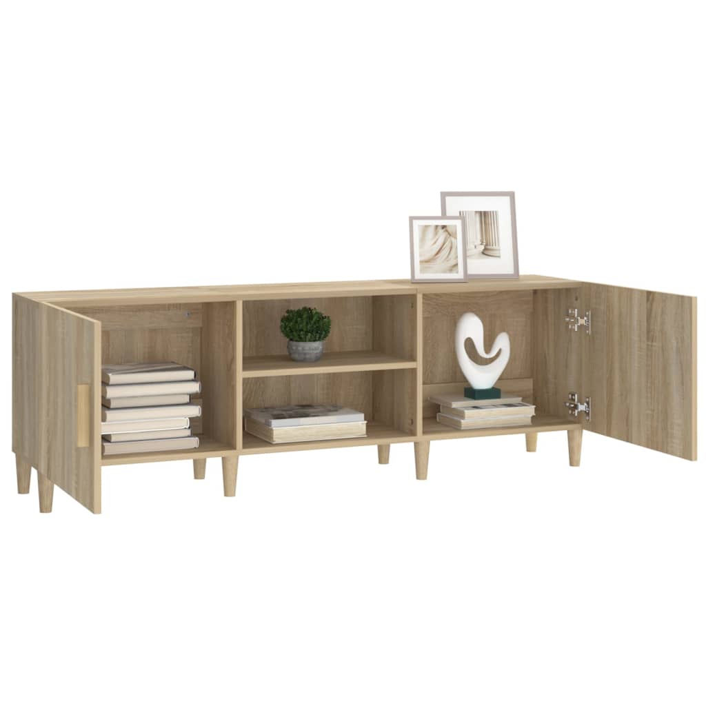 vidaXL Meuble TV chêne Sonoma 150x30x50 cm Aggloméré