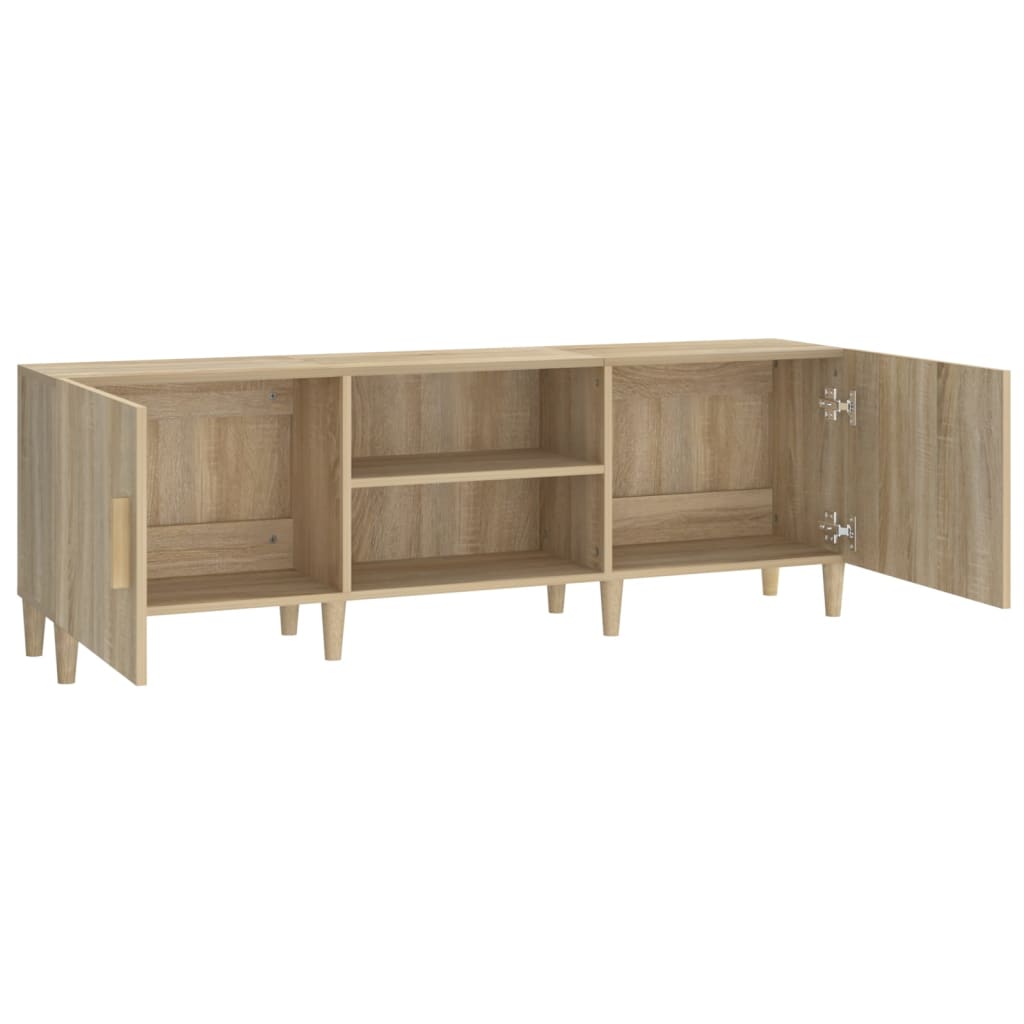 vidaXL Meuble TV chêne Sonoma 150x30x50 cm Aggloméré