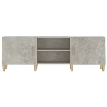 vidaXL Meuble TV Gris béton 150x30x50 cm Bois d'ingénierie