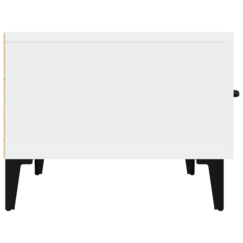 vidaXL Meuble TV blanc 150x34,5x30 cm Bois d'ingénierie