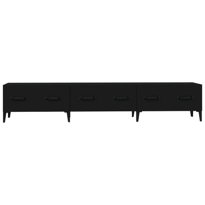 vidaXL Meuble TV Noir 150x34,5x30 cm Bois d'ingénierie