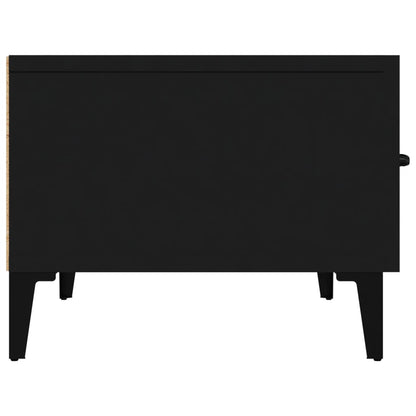 vidaXL Meuble TV Noir 150x34,5x30 cm Bois d'ingénierie
