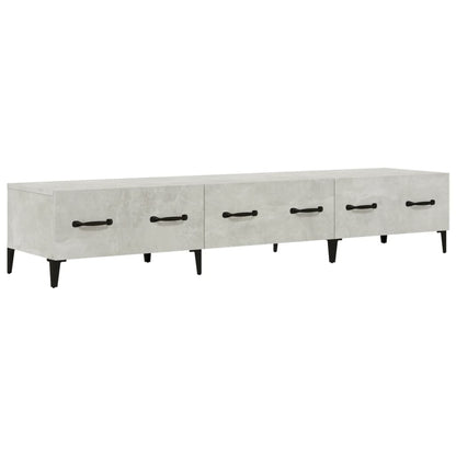 Meuble TV vidaXL gris béton 150x34,5x30 cm bois d'ingénierie