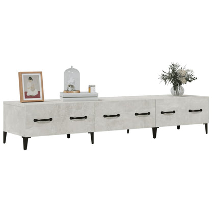 Meuble TV vidaXL gris béton 150x34,5x30 cm bois d'ingénierie