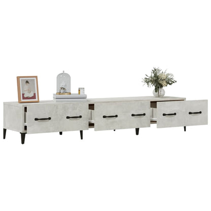 Meuble TV vidaXL gris béton 150x34,5x30 cm bois d'ingénierie