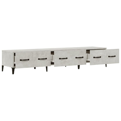 Meuble TV vidaXL gris béton 150x34,5x30 cm bois d'ingénierie