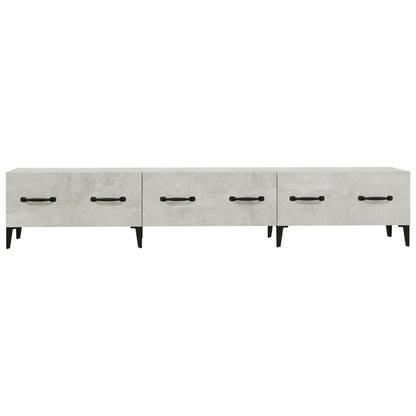 Meuble TV vidaXL gris béton 150x34,5x30 cm bois d'ingénierie
