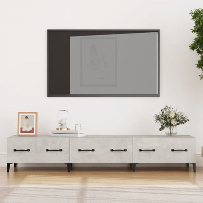 Meuble TV vidaXL gris béton 150x34,5x30 cm bois d'ingénierie