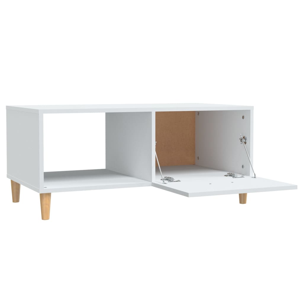 vidaXL Couchtisch Weiß 89,5x50x40 cm Holzwerkstoff
