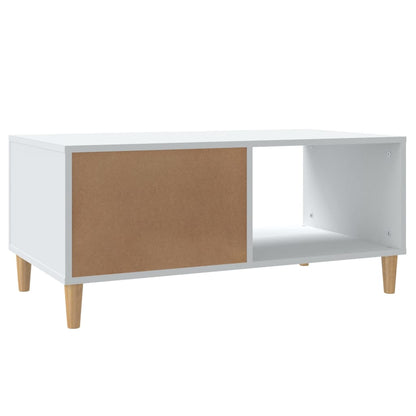 vidaXL Couchtisch Weiß 89,5x50x40 cm Holzwerkstoff